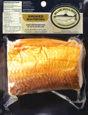 Blue Hill Bay smoked whitefish from Euclid Fish Market, fresh fish market near Mentor, Ohio